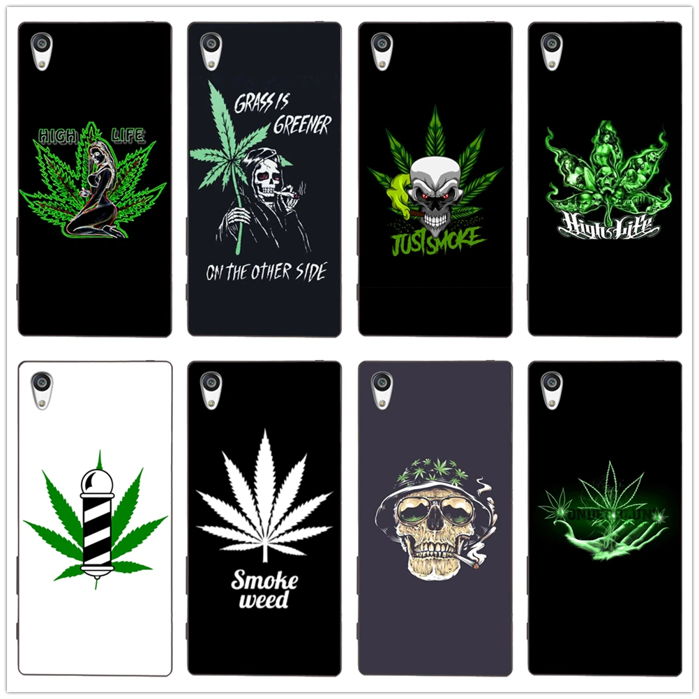 

Minason 420 Leaf Smoke Weeds Everyday TPU soft case Cover For Sony Xperia E3 E5 M2 4 5 T3 X XA1 XZ Premium shell Coque