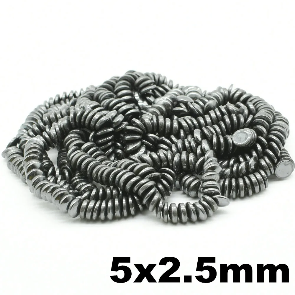 

50PCS 5x2.5 Ferrite Beading Magnet Permanent C8 Ceramic Polished Small Round Magnetic Fridge Magnets Disc 5mm x 2.5mm Buttons