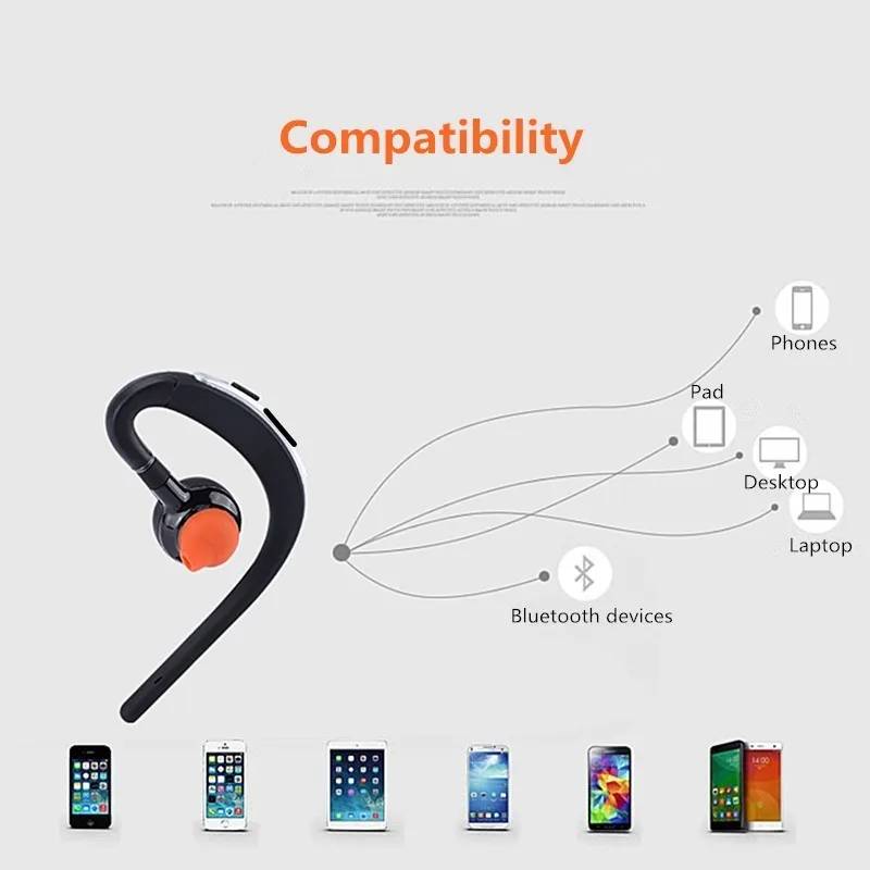 Voice control Bluetooth headset Noise cancelling isolation wireless earphone with microphone handsfree sports music headphone (17)