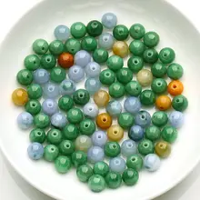 20 шт многоцветные китайские класса натуральный нефрит богатые свободные бусины