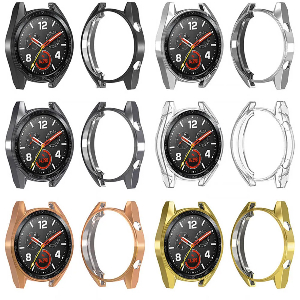 

Watch Case For Huawei Watch GT Case Frame TPU Slim Smart Watch Protective Case Cover Anti-Scratch Watch Protective Shell
