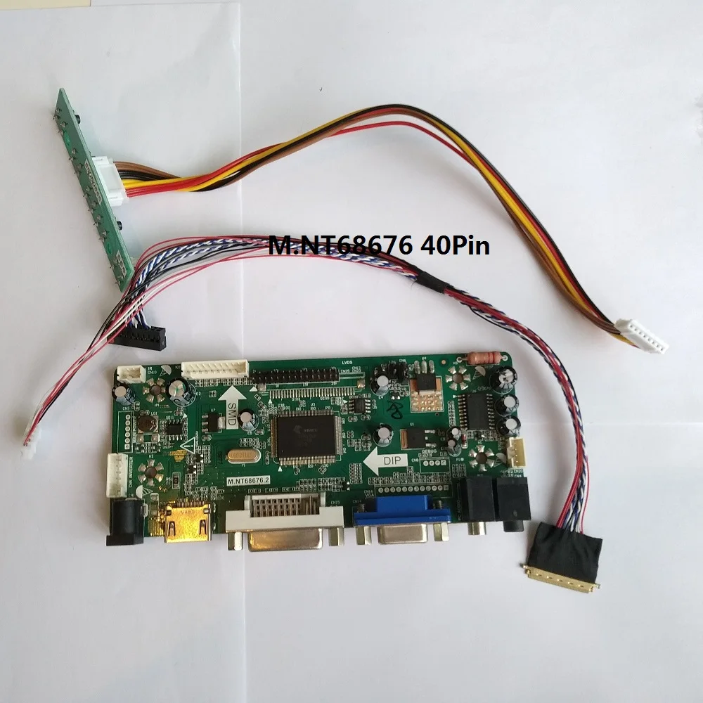 

Kit for LTN141BT08-003 HDMI LCD 1440X900 Panel Screen LVDS 40pin Monitor M.N68676 LED DIY Controller board 14.1" VGA DVI