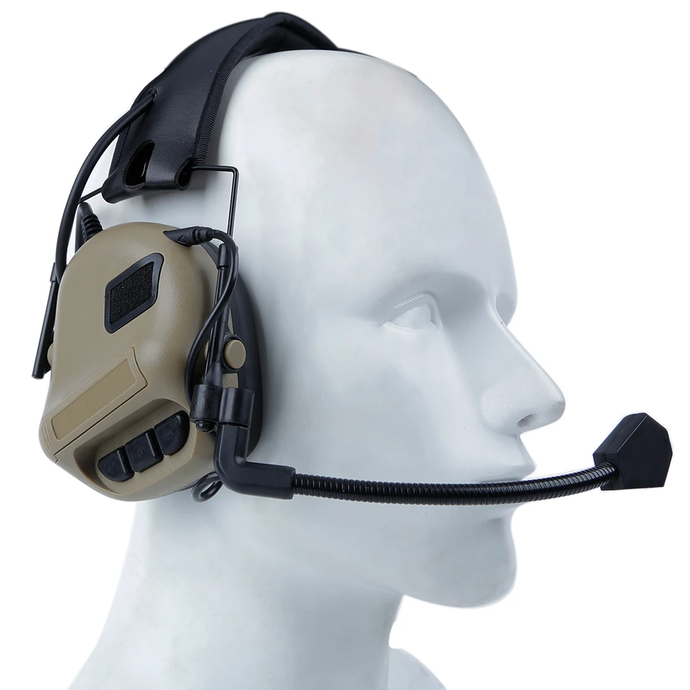 Fone de Ouvido Fone de Ouvido com Cancelamento de Ruído Fone de Ouvido de Redução para a Aviação Padrão Militar Caça Tático Airsoft com Cancelamento de Ruído Redução para a Aviação Walkie Talkie 14 High Quality Esporte e Lazer