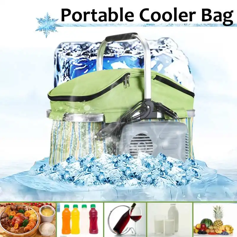 

18L Car Refrigerator Fridge Compressor DC12-24V/AC220V for Car Home Picnic Refrigeration heating 2-8 Degrees Car Ice Pack