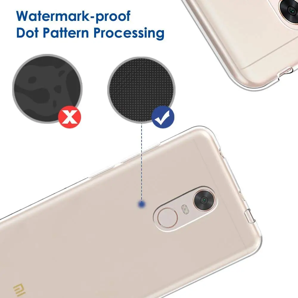 Capa de Silicone Transparente 360 à Prova de Choque Capa para Xiaomi Redmi Plus Proteção Traseira Macia Tpu Bolsas Transparentes Redmi5 Plus Redmi5plus Bolsas de telefone 4 Cheap Bolsas de telefone