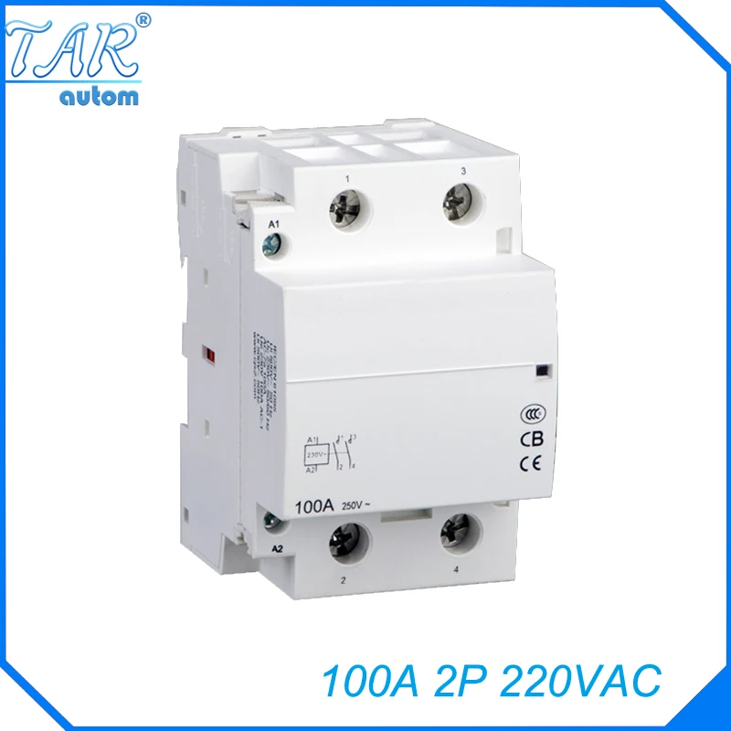

2NO WCT-100A 2P modular charging pile with household AC contactor guide rail installation 220V/230V