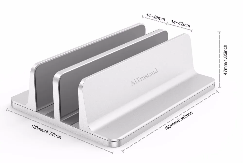 Вертикальная подставка для ноутбука 2 в 1 дизайн настольный компактный держатель толщина Регулируемая док-станция подходит для всех MacBook/поверхности/samsung