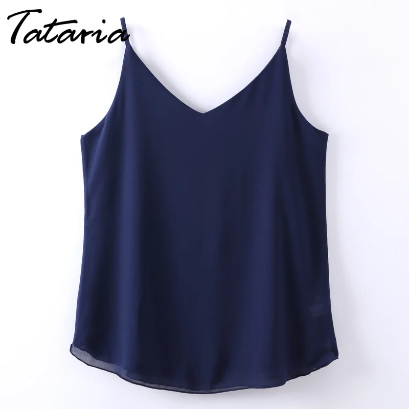 

Women's Shirts Chiffon Blouses Sleeveless V Neck Chemise Femme Lady Pink Shirt Top Summer Blouses For Women 2019 Roupa Feminina
