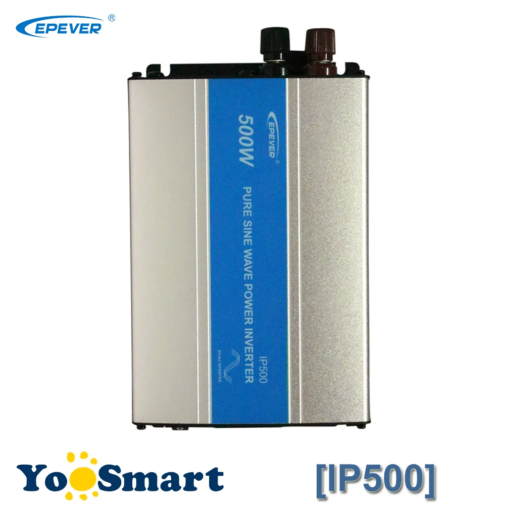 

EPever 500W Solar Power Inverter 12VDC 24VDC Input 110VAC 120VAC 220VAC 230VAC Output 50HZ 60HZ Solar Pure Sine Wave Inverter