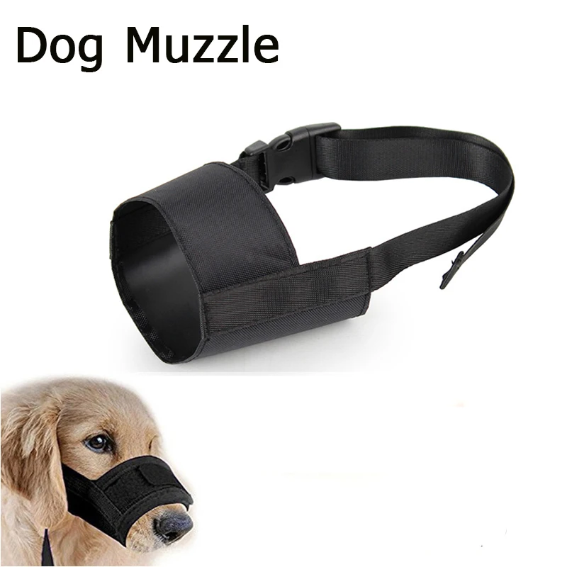 Dog Anti-Bark Bite Muzzle Nylon Adjustable for Pet Small Large Dog Mouth Muzzle