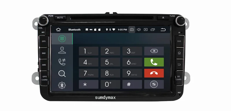 Cheap 2din Android 9.0 Universal Car DVD Player For Volkswagen/Passat/POLO/GOLF/Skoda/Seat/Leon With GPS Navigaiton WIFI Map Radio 2