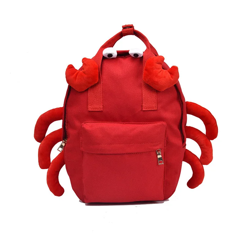 

2018 New Cute Cartoon Crab Mini Backpack Schoolbag for Teenage Girl Boys Parent-child Toddler Backpack Small Mochila Mujer Bolsa