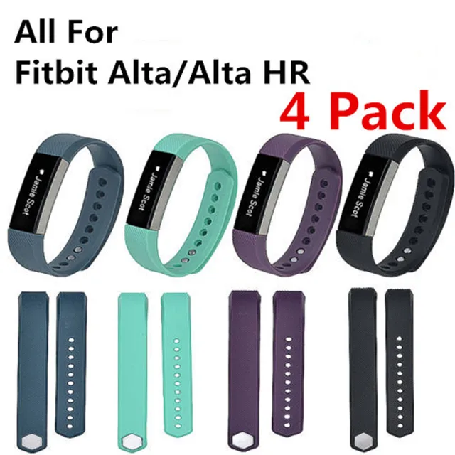 4 pack small large band size replacement wristband band strap for fitbit charge hr band size