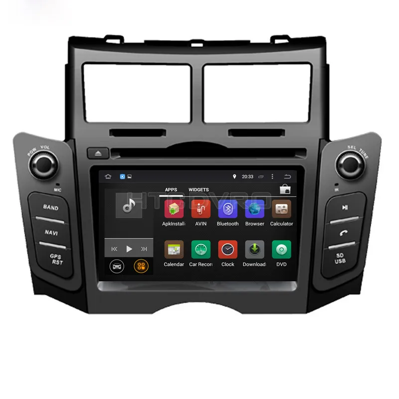 Perfect YMODVHT 6.2inch 4G Octa Core Android 9.0 7.1 Car DVD GPS for Toyota Yaris 2005-2007 2008 2009 2010 2011Black/Silver Radio Stereo 20