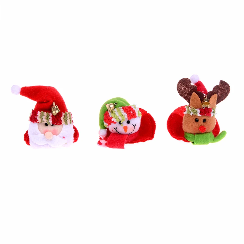 Christmas Cup Mat Santa Claus Snowman Elk Christmas Party Household Round Coasters Cute Coasters Handmade Decorations For Home