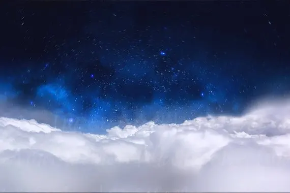 night sky fantasy white clouds backdrop High quality Computer print children kids background | Электроника