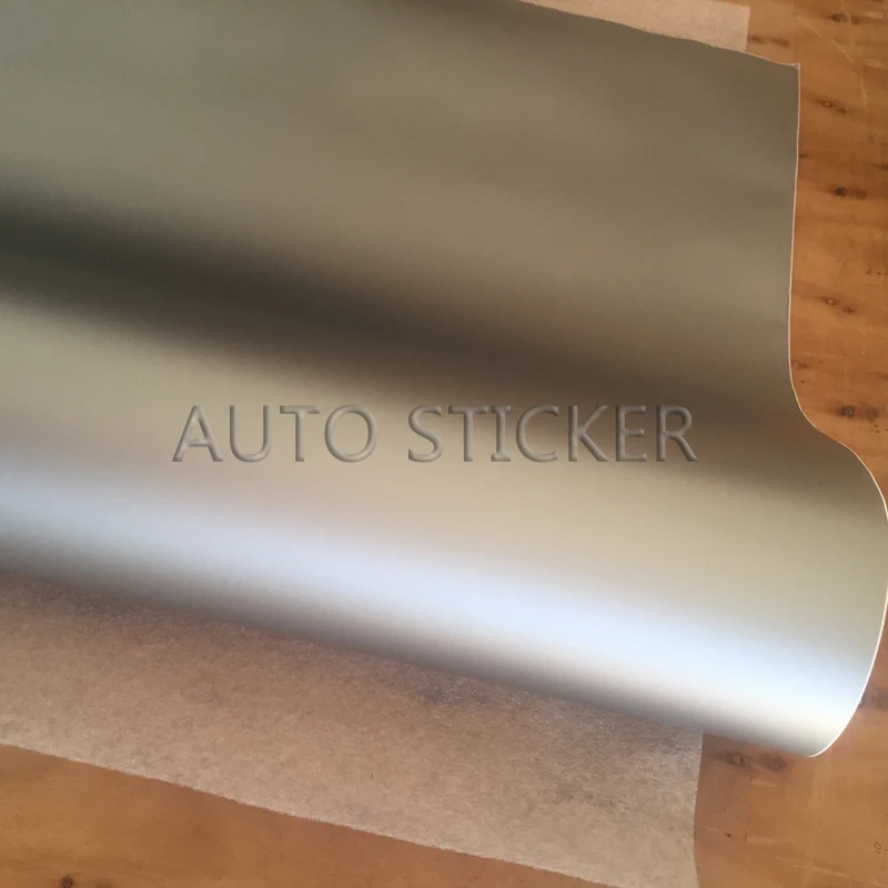 silver gray matte vinyl car wrap 2
