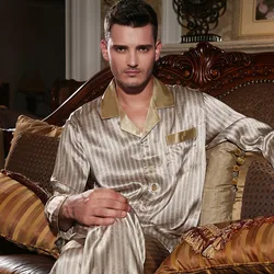 YIER Brand Men's 100% Silk Pajama Long-Sleeve Men Pyjamas Men Sleepwear Sets Pants 100% Silk Pajamas Set Loungewear Clothes YIER Brand Men's 100% Silk Pajama Long-Sleeve Men Pyjamas Men Sleepwear Sets Pants 100% Silk Pajamas Set Loungewear Clothes