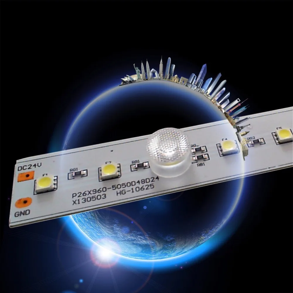 Водонепроницаемый объектив 5050 SMD световая Лента Объектив 10*60 градусов PC