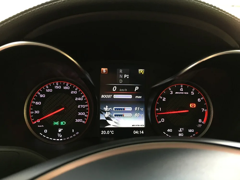 Для Mercedes Benz C CLASSIC W205 GLC W253 C63 AMG инструмент в сборе с соединителем HUD|Тахометры| |