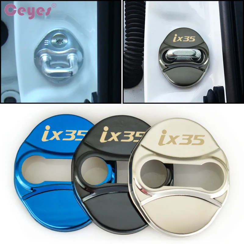 Ceyes Car Styling Protective Cover Case For Hyundai Ix35 Tucson Auto Emblems Badge Stickers Accessories Car-Styling 4pcs/lot | Автомобили