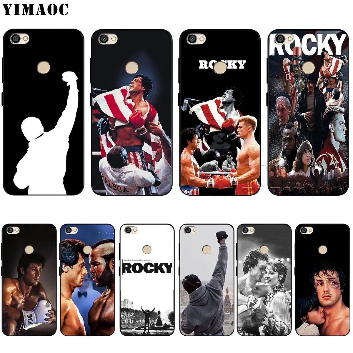

YIMAOC Rocky Balboa Soft TPU Case for Xiaomi Redmi mi Note MAX 3 6 6A 7 mi6 mi8 9 se a1 a2 Pro Lite go pocophone f1