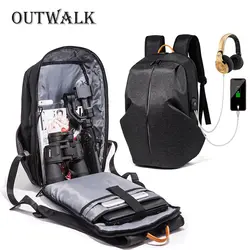 OUTWALK женский рюкзак для ноутбука usb зарядка Рюкзак Anti Theft школьный рюкзак водостойкий мужской Mochila Повседневная дорожная сумка 2018 для мужчин
