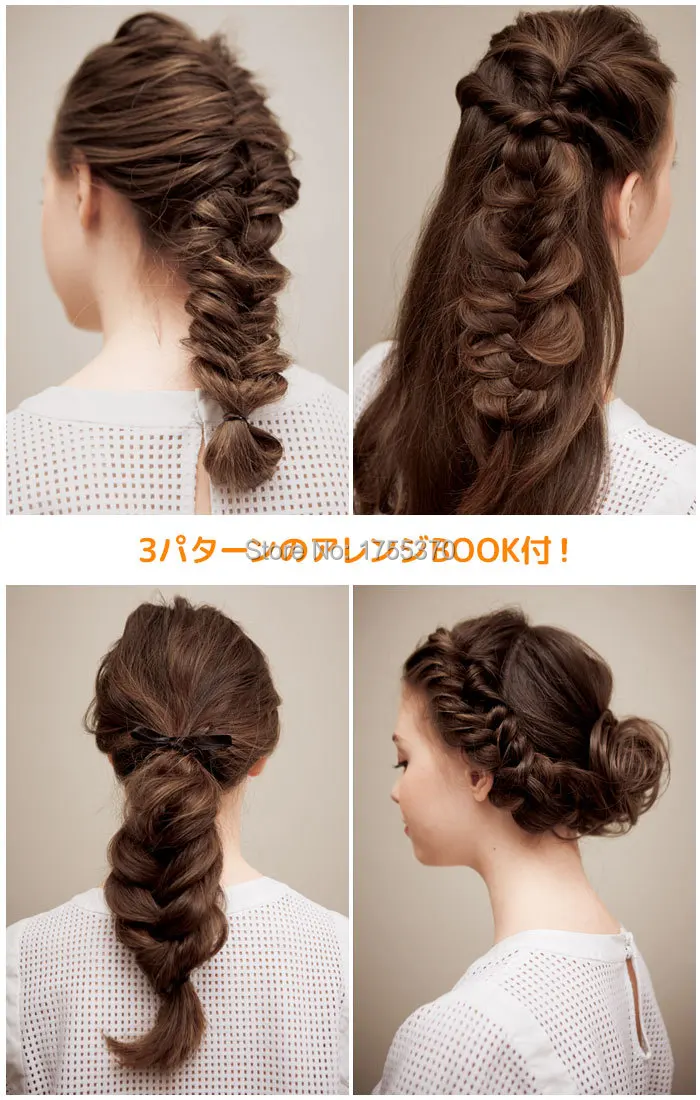 Fashion Magic Hair Braiding Fish Bond Waves Braider Tool Roller With Hair Twist Styling Bun Maker