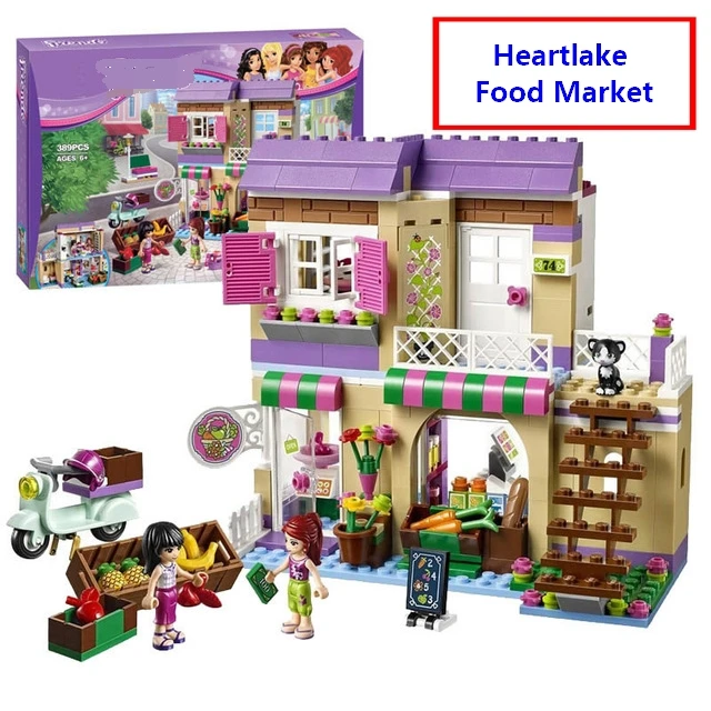 Новые друзья девушки Heartlake Food Market совместимы с 41108 строительными блоками lepingblocks