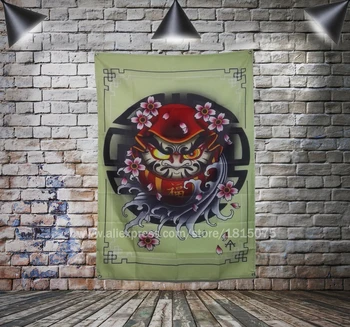 

Japanese Tattoo Poster Flag Banner Home Decoration Hanging flag 4 Gromments in Corners 3*5FT 144cm*96cm