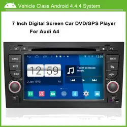 Android-автомобильный DVD видео плеер для Audi A4 2002-2007 GPS навигации Multi-Touch емкостный экран, 1024*600 с высоким разрешением