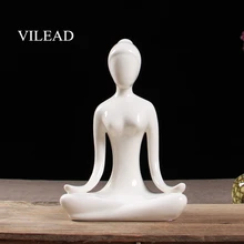 VILEAD 22 см керамические статуэтки для йоги творческая модель персонажа вход ремесла события вечерние украшения для дома скульптуры