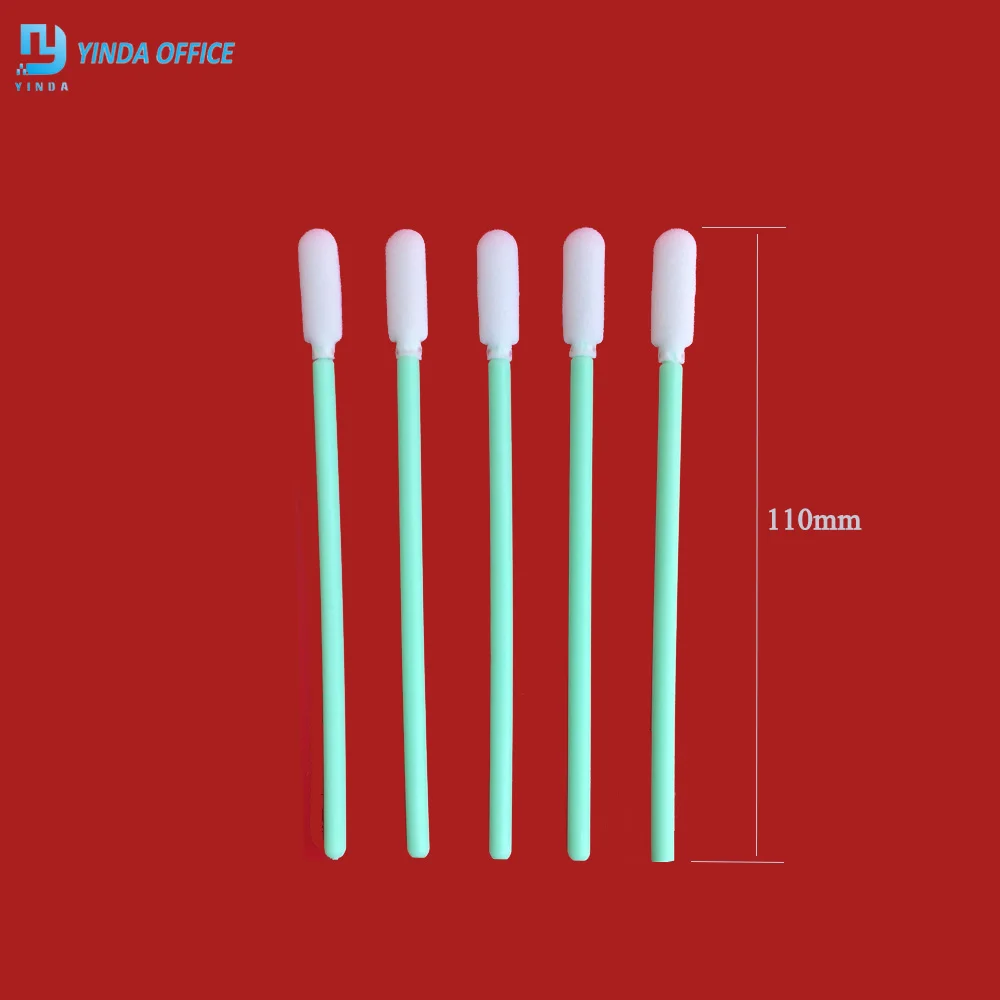 

100 pcs Foam Tip Cleaning Swabs Sponge Stick for Inkjet Printer, Printhead, Camera, Cleanroom, Optical Lens, Detailing