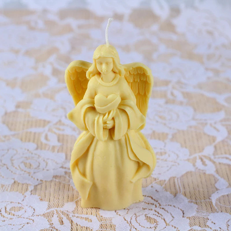 Skup 3D forma do mydła z silikonu anioł wielofunkcyjny formy świec czekoladowe cukierki forma do ciasta DIY Handmade Craft