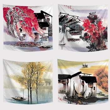 

Painted Tapestry Wall Hanging Mural Beach Brand Towels Colorful Watercolors Flower Home Decor Beach Blankets Yoga Mat Picnic Mat