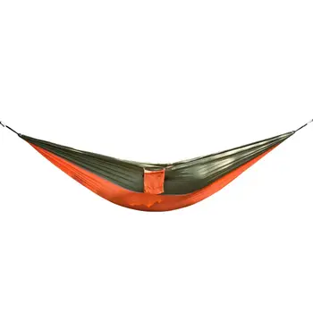 

Hot sale Outdoor travel Nylon Fabric Custom Printed 2 Person Double swing leisure Backpacking camping hammock