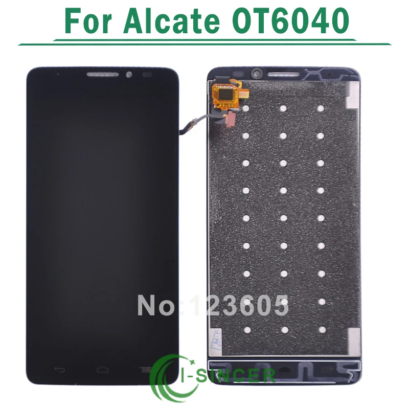 Black,White OT6040 LCD FOR Alcatel One Touch Idol X OT6040