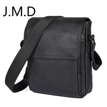 

J.M.D New Men's Shoulder Messenger Bag Genuine Leather Casual Simple Bag 1033