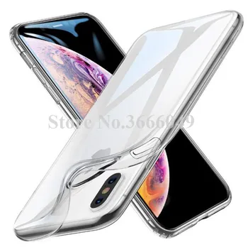 

1000pcs Ultra-Thin TPU Case For iPhone XR XS MAX X 7/8 6s plus Clear Soft Cover transparent case for iphone