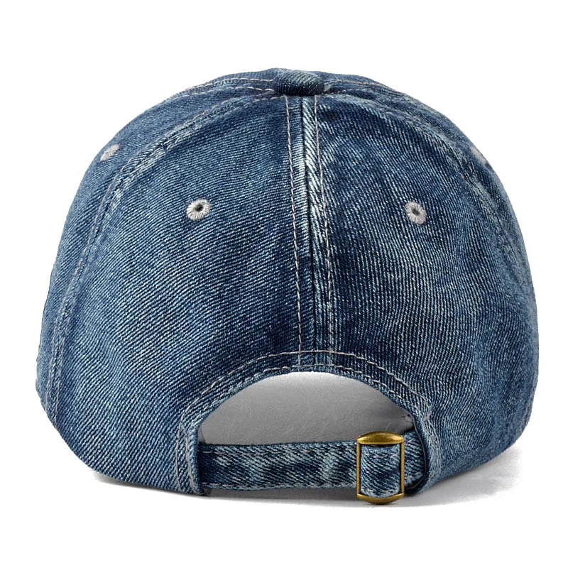 Unisex Solid Denim Baseball Cap Blank Washed Jean Hat Casquette Adjustable  Snapback Hats Caps For Men And Women