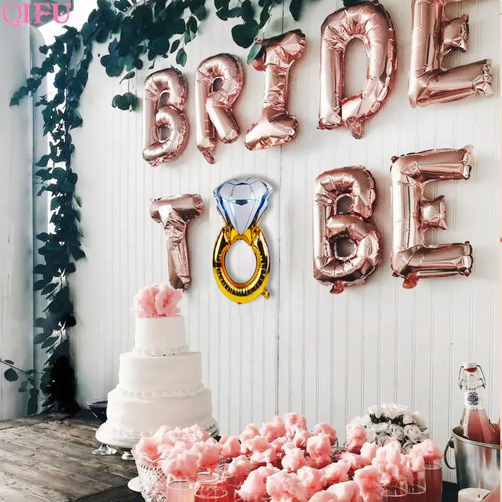 

39 pcs Rose gold Bride To Be Set Balloon Tattoo Sash Bachelorette Party Bride Wedding Party Decor Bridal Shower Party Supplies