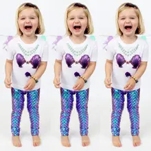 Детские лосины с блестками для маленьких девочек, узкие брюки