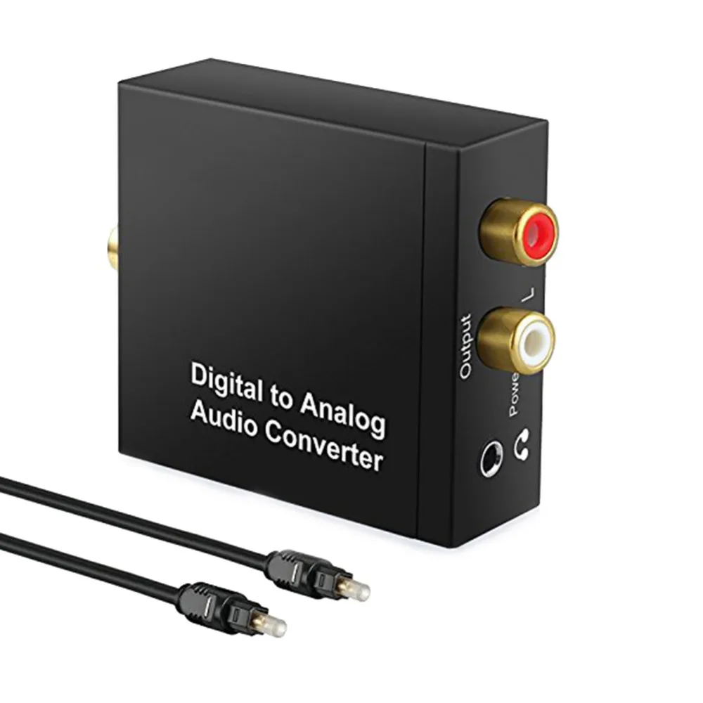 3 5 мм Jack 2 * RCA цифровой аналоговый аудио усилитель конвертера декодер оптический