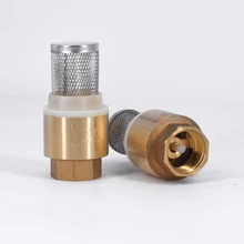 1/" 3/4" "-2" BSPP Женский латунный обратный клапан невозвратный со стальным фильтром фильтр для водопроводного насоса