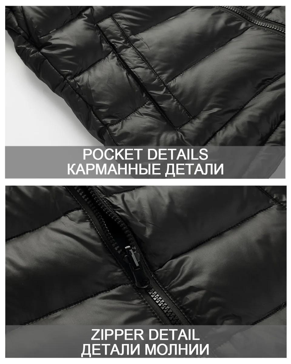 Мужские новые толстые утепленные ветрозащитные пуховые парки, мужская повседневная верхняя одежда, Ультралегкая пуховая куртка, мужские зимние пуховики