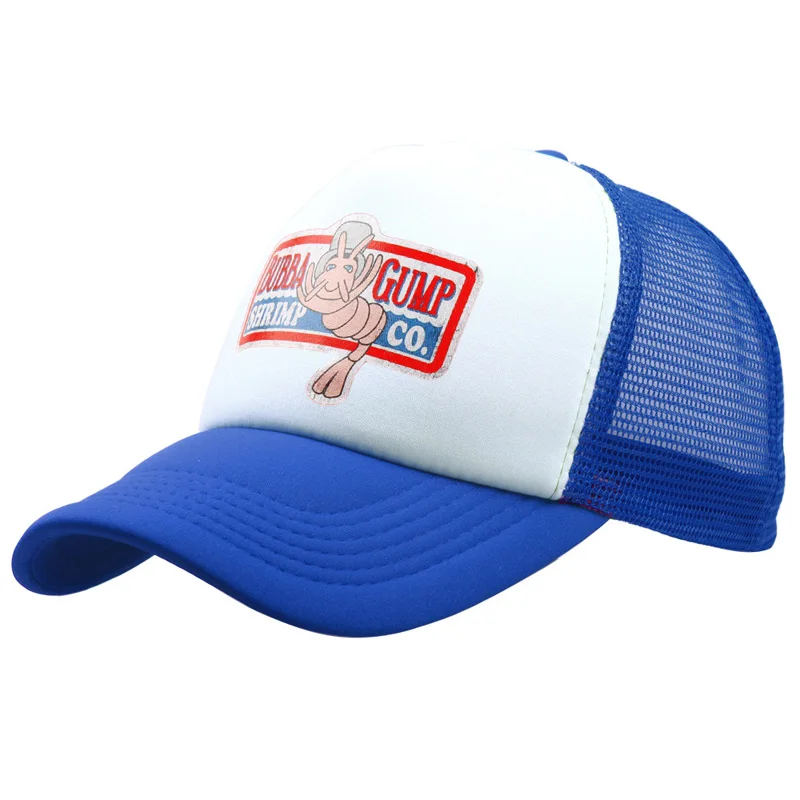 Glaedwine модная бейсбольная кепка BUBBA GUMP SHRIMP CO Truck dad hat для мужчин и женщин летняя кепка, бейсболка Forest Gump - Цвет: Синий