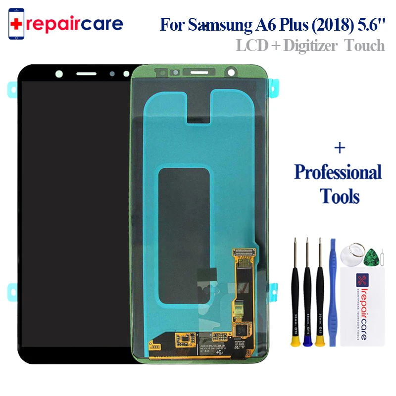 Для samsung Galaxy A6 Plus 2018 ЖК дисплей с сенсорным экраном дигитайзер сборка A605 A605fd