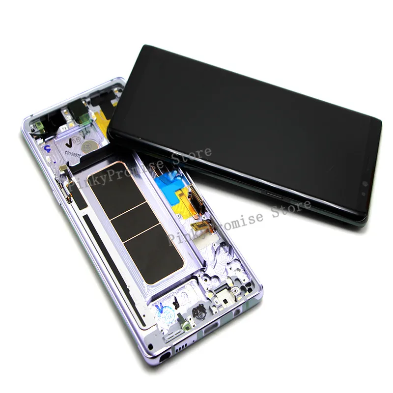 Черный Золотой Фиолетовый Синий 6,3 ''сменный ЖК-дисплей для SAMSUNG GALAXY Note 8 Note8, кодирующий преобразователь сенсорного экрана в сборе