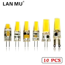 LAN MU 10 pcs Dimmable LED Lamp G4 G9 AC DC 12V 220V 1W 2W 3W