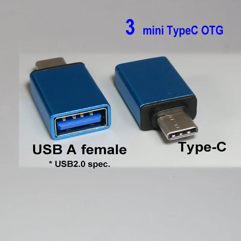 PCTONIC type-C USB OTG адаптер для micro-USB type-A конвертер «Мама-папа» телефон USB кабель для флеш-накопителя жесткий диск huawei - Цвет: 3 mini TypeC OTG